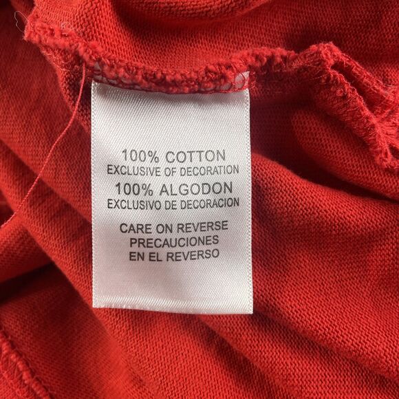 Gonzaga Bulldogs Zags Shirt Mens Extra Large Red Blue White Raglan Ringer - Picture 8 of 8